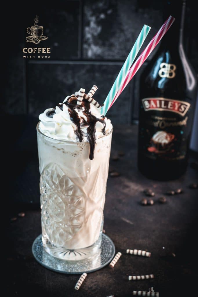 Baileys Iced Coffee topped with scrumptious Baileys whipped cream.