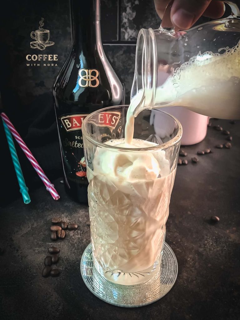 Top with frothed Baileys milk