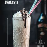 Scrumptious Baileys Salted Caramel Whipped Cream as a topping for a delicious Baileys Iced Coffee.