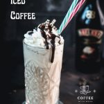 Scrumptious Baileys Salted Caramel Whipped Cream as a topping for a delicious Baileys Iced Coffee.